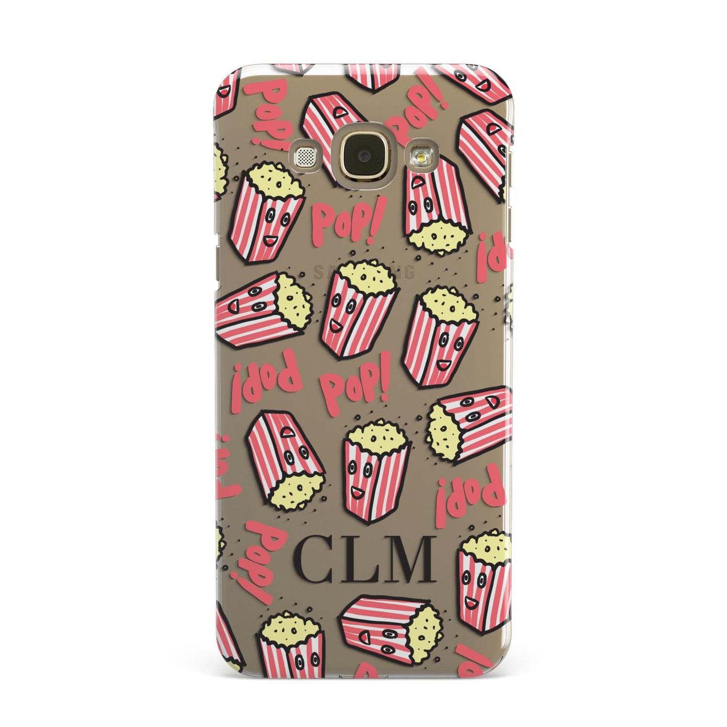 Personalised Popcorn Initials Samsung Galaxy A8 Case