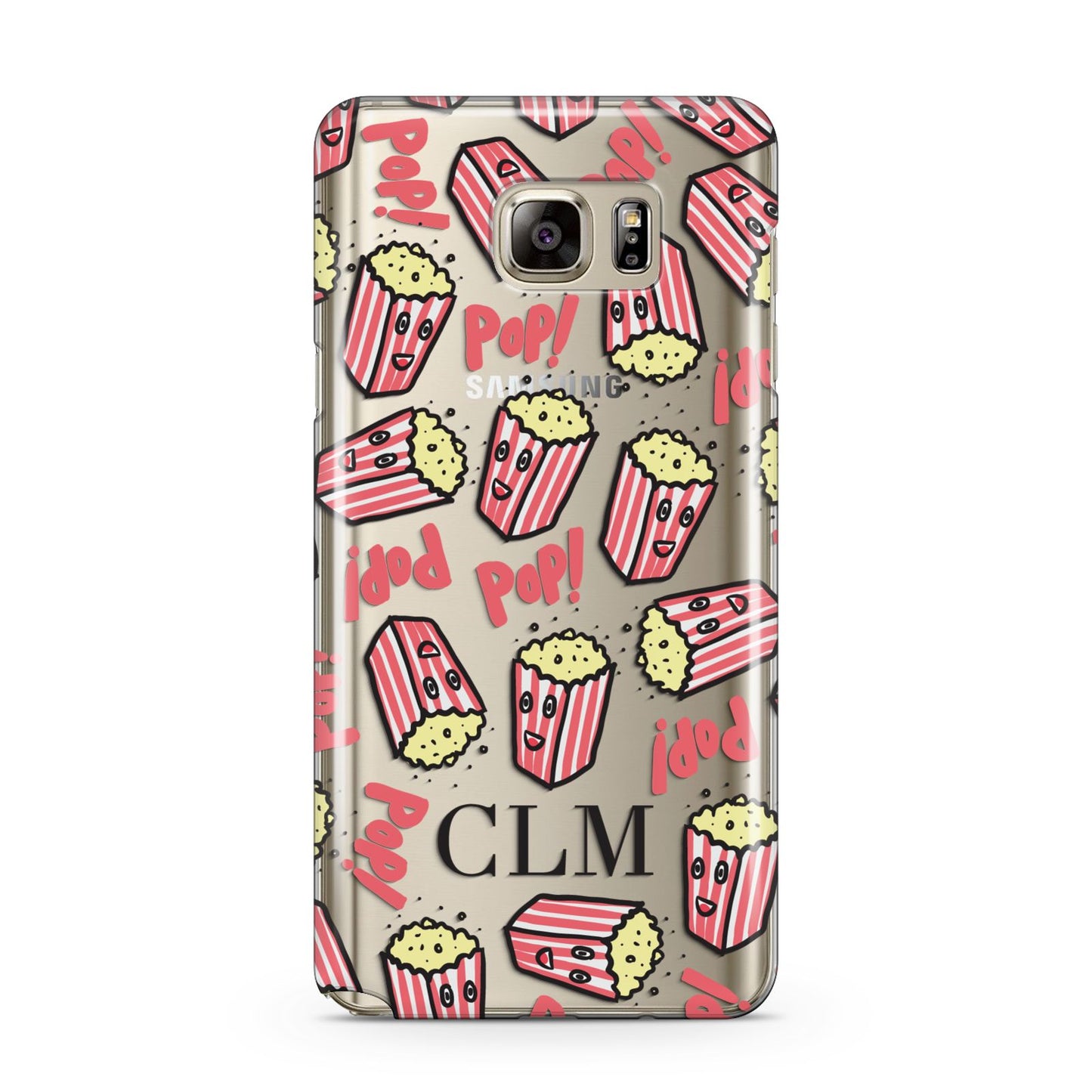 Personalised Popcorn Initials Samsung Galaxy Note 5 Case