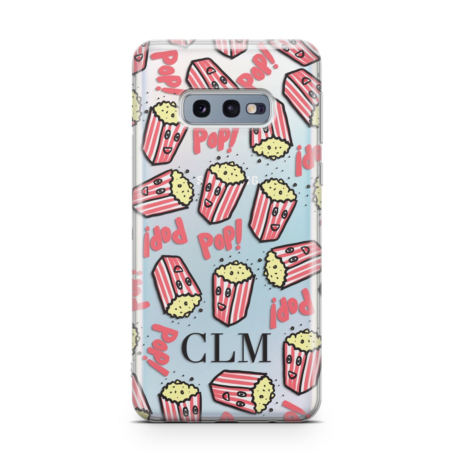 Personalised Popcorn Initials Samsung Galaxy S10E Case