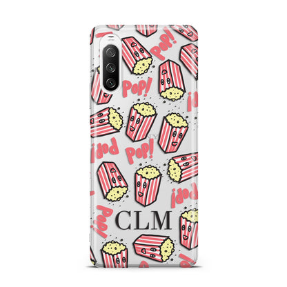 Personalised Popcorn Initials Sony Xperia 10 III Case