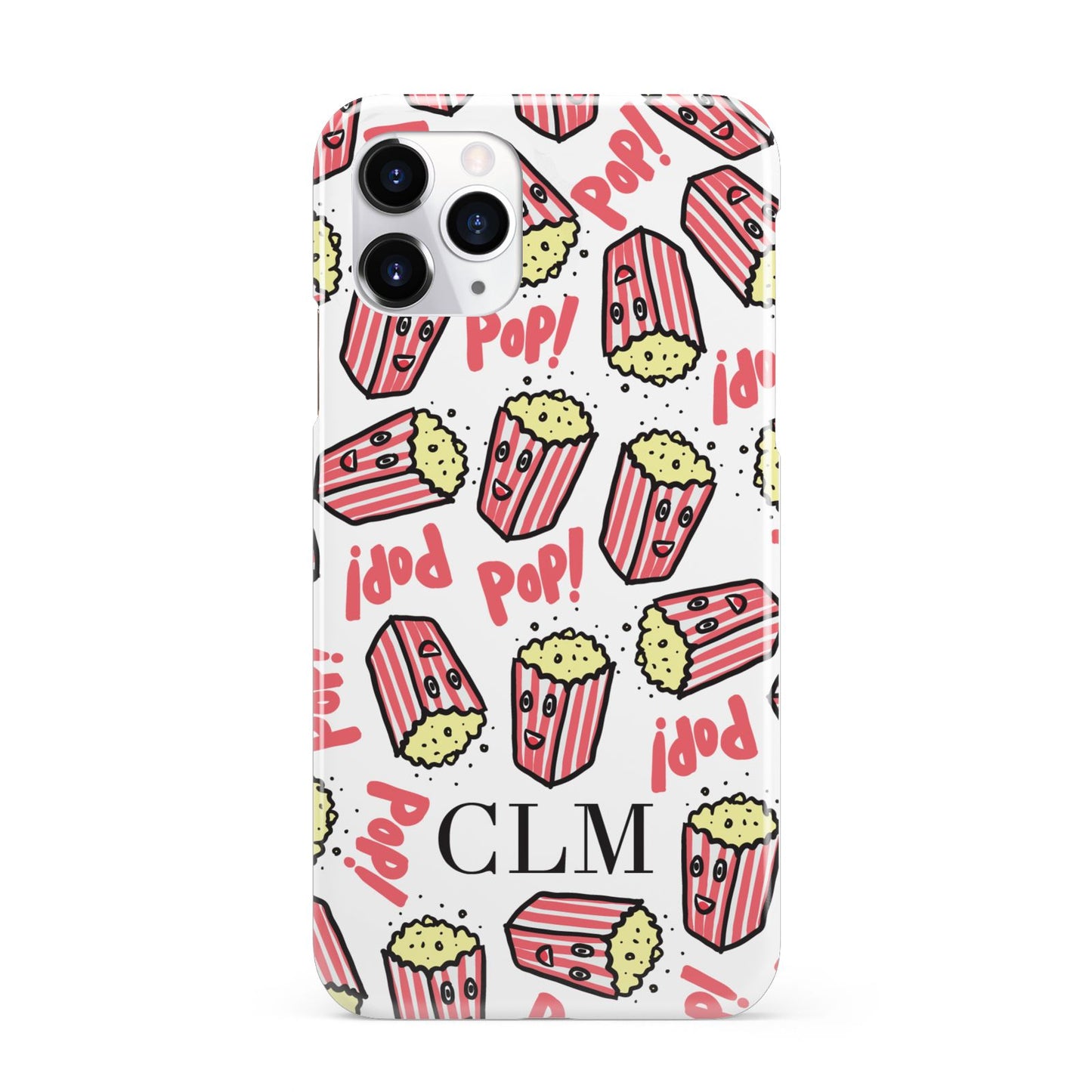 Personalised Popcorn Initials iPhone 11 Pro 3D Snap Case