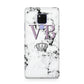 Personalised Princess Crown Initials Marble Huawei Mate 20X Phone Case