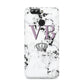 Personalised Princess Crown Initials Marble Huawei Nova 2s Phone Case