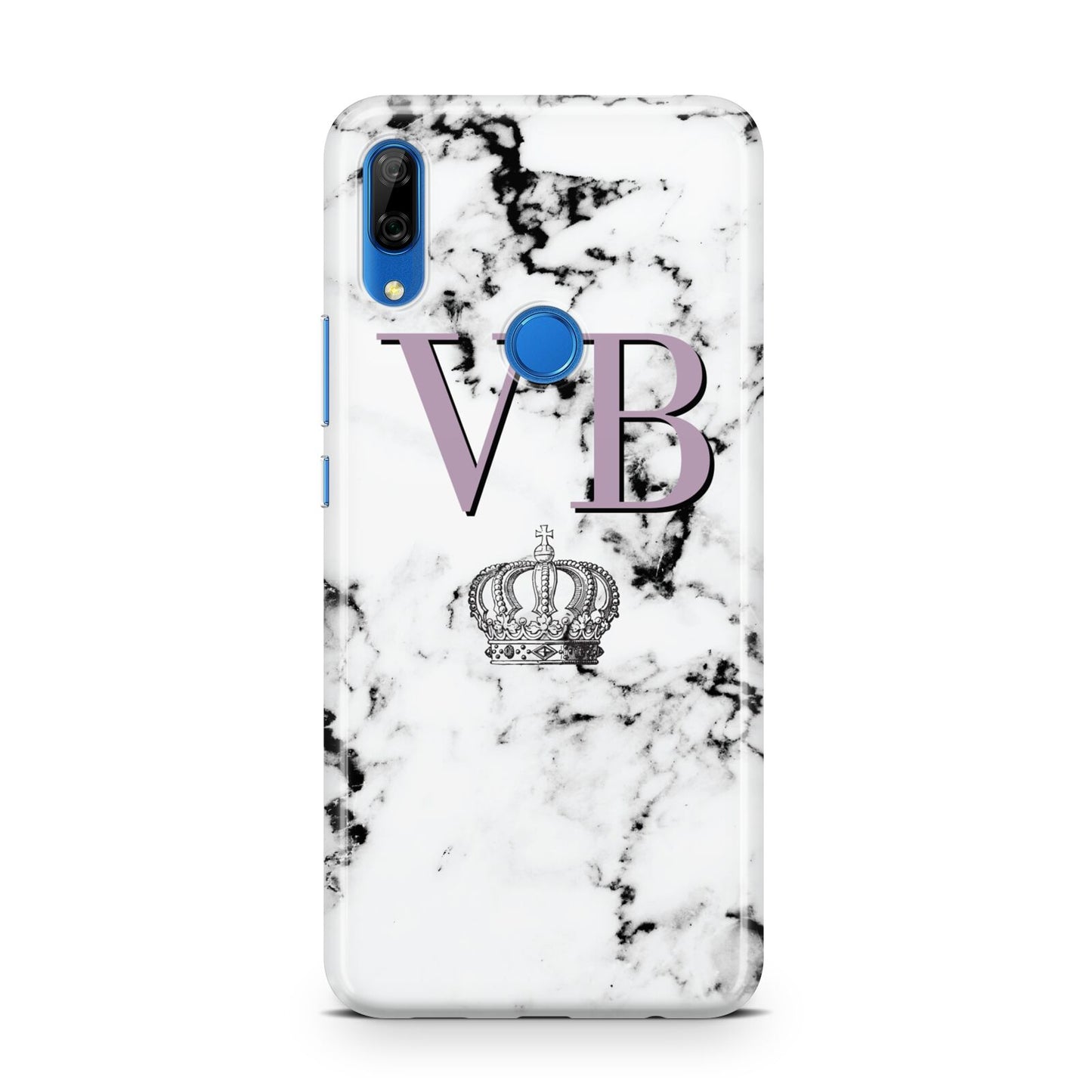 Personalised Princess Crown Initials Marble Huawei P Smart Z