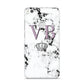 Personalised Princess Crown Initials Marble Huawei P8 Lite Case