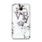 Personalised Princess Crown Initials Marble Huawei Y3 2017