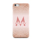 Personalised Printed Glitter Name Initials Apple iPhone 5c Case