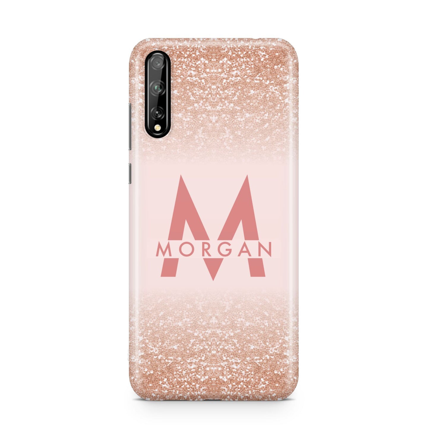 Personalised Printed Glitter Name Initials Huawei Enjoy 10s Phone Case