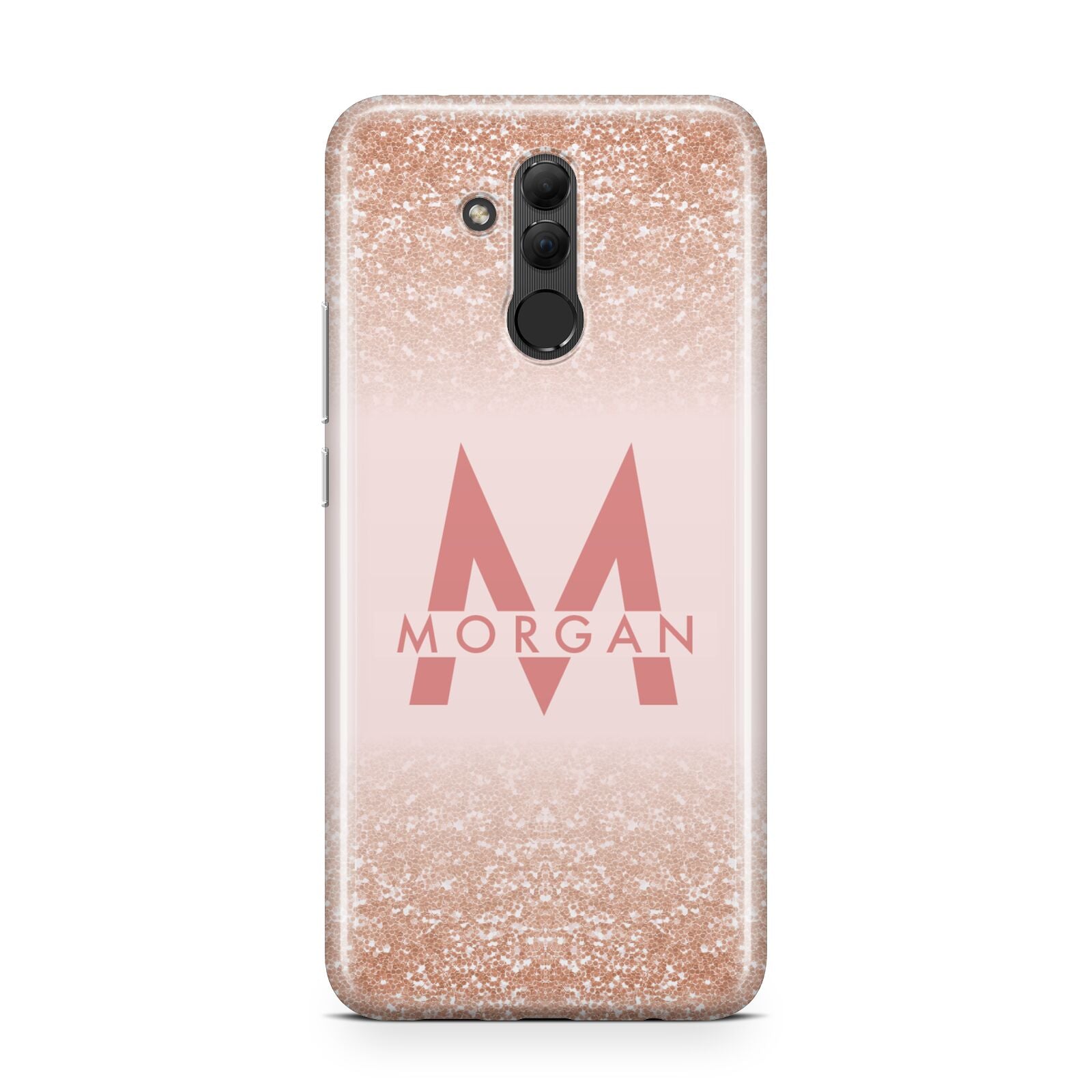 Personalised Printed Glitter Name Initials Huawei Mate 20 Lite