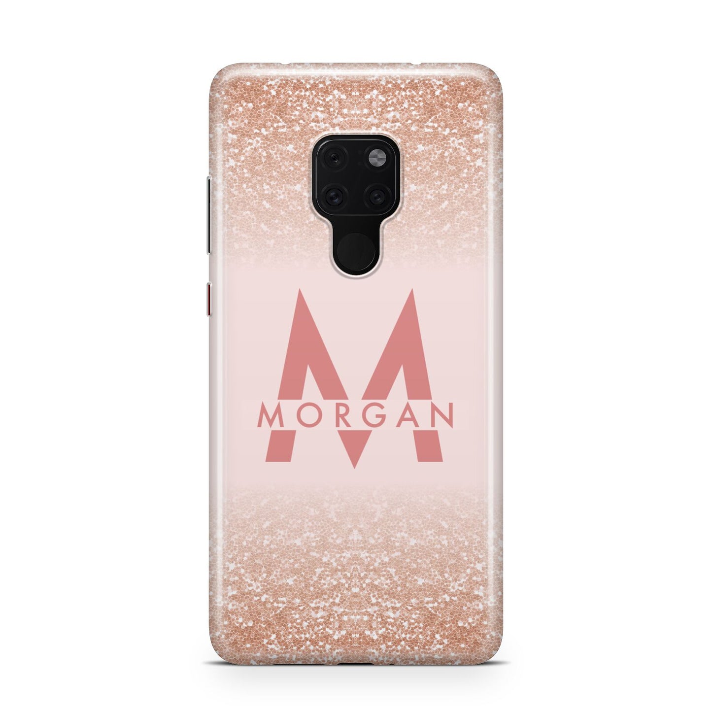 Personalised Printed Glitter Name Initials Huawei Mate 20 Phone Case