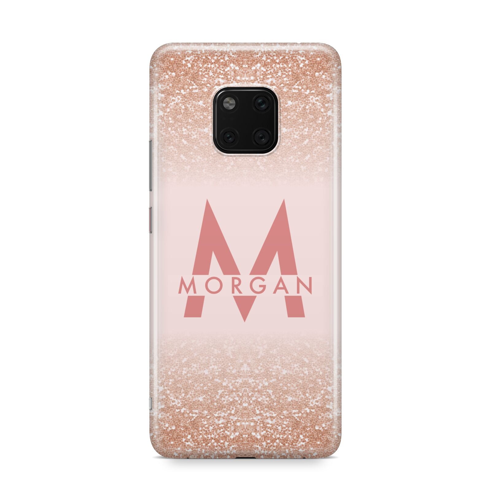 Personalised Printed Glitter Name Initials Huawei Mate 20 Pro Phone Case
