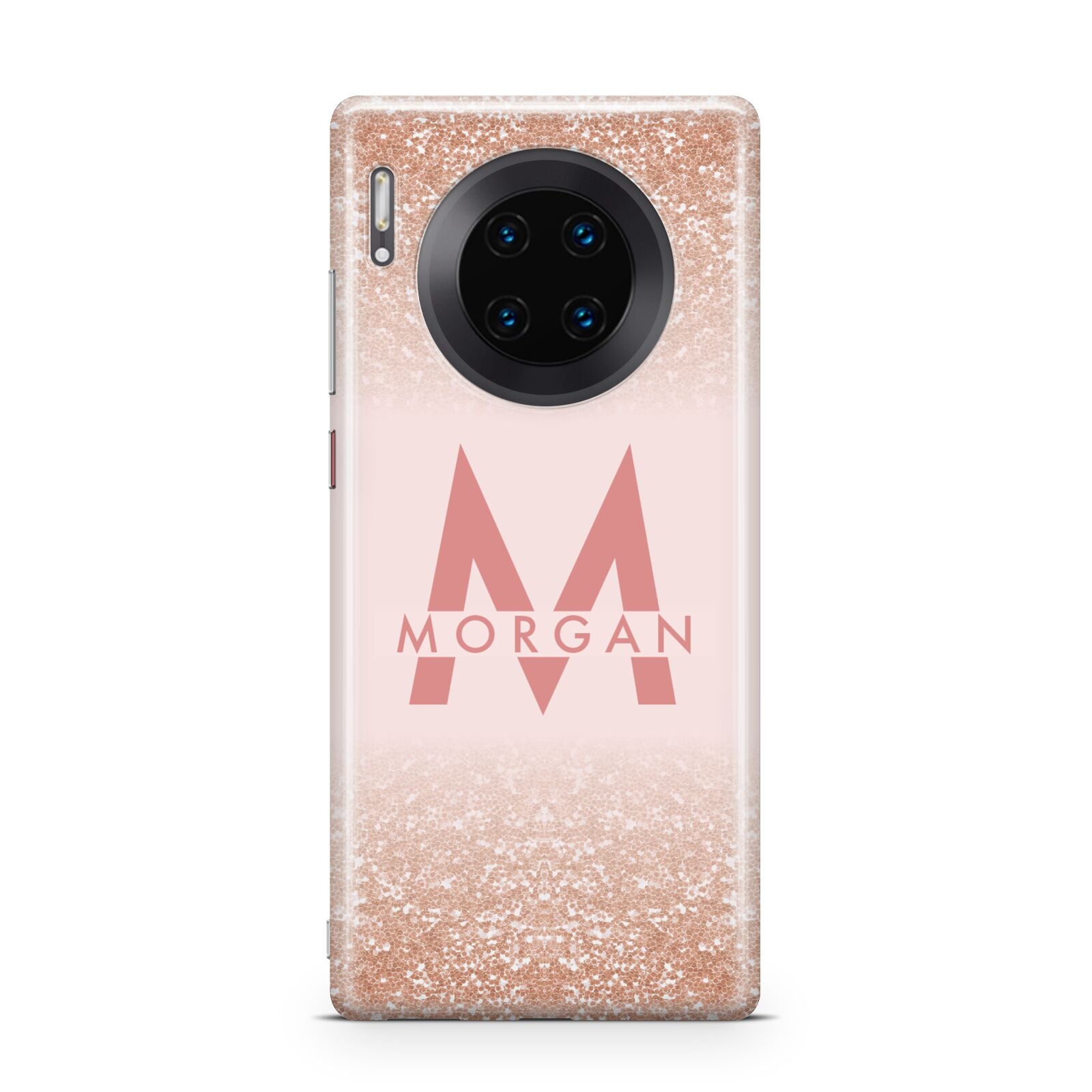 Personalised Printed Glitter Name Initials Huawei Mate 30 Pro Phone Case