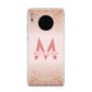 Personalised Printed Glitter Name Initials Huawei Mate 30