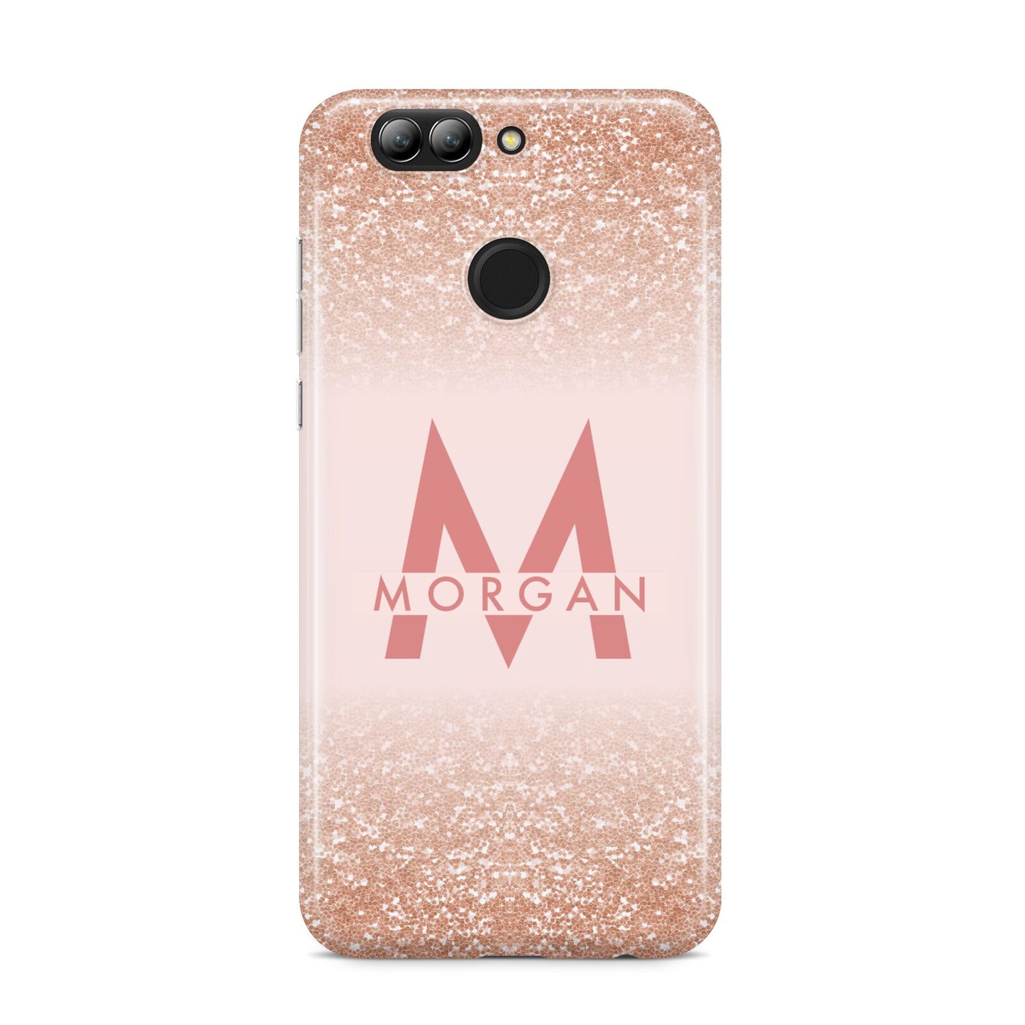 Personalised Printed Glitter Name Initials Huawei Nova 2s Phone Case