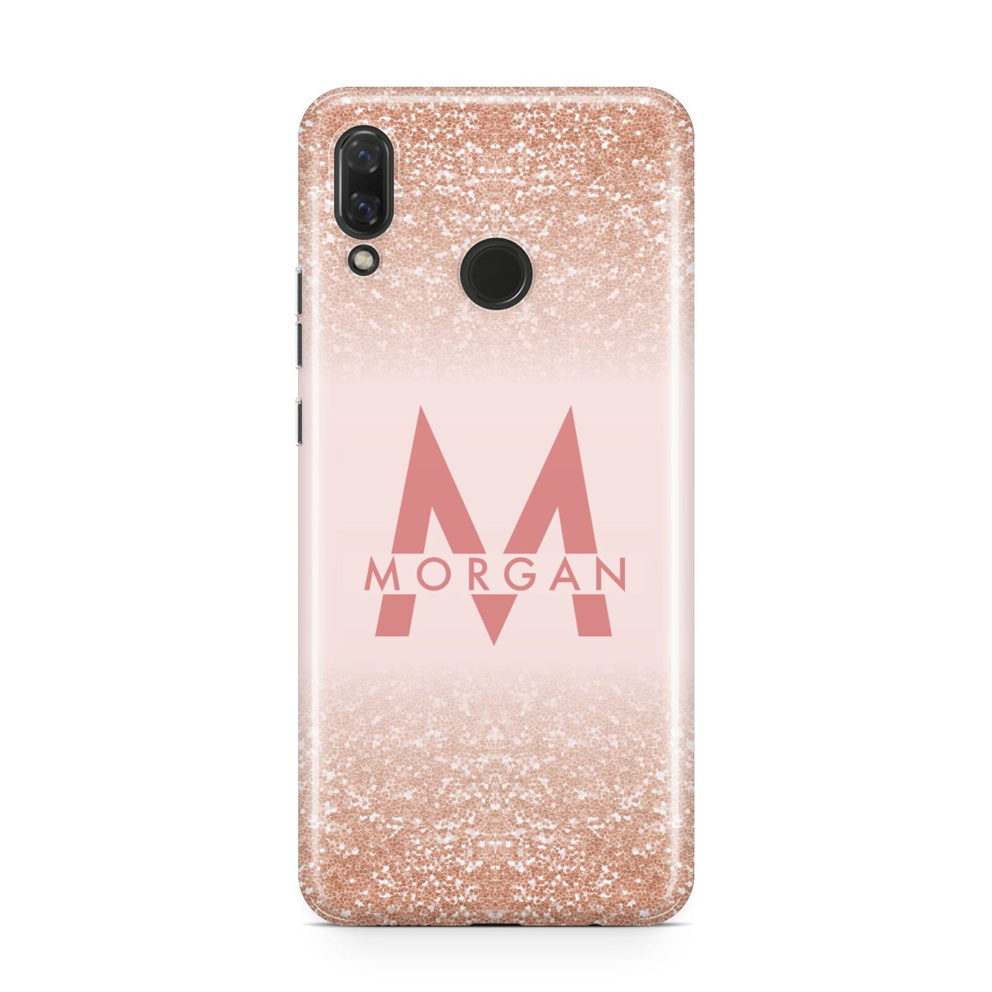 Personalised Printed Glitter Name Initials Huawei Nova 3 Phone Case