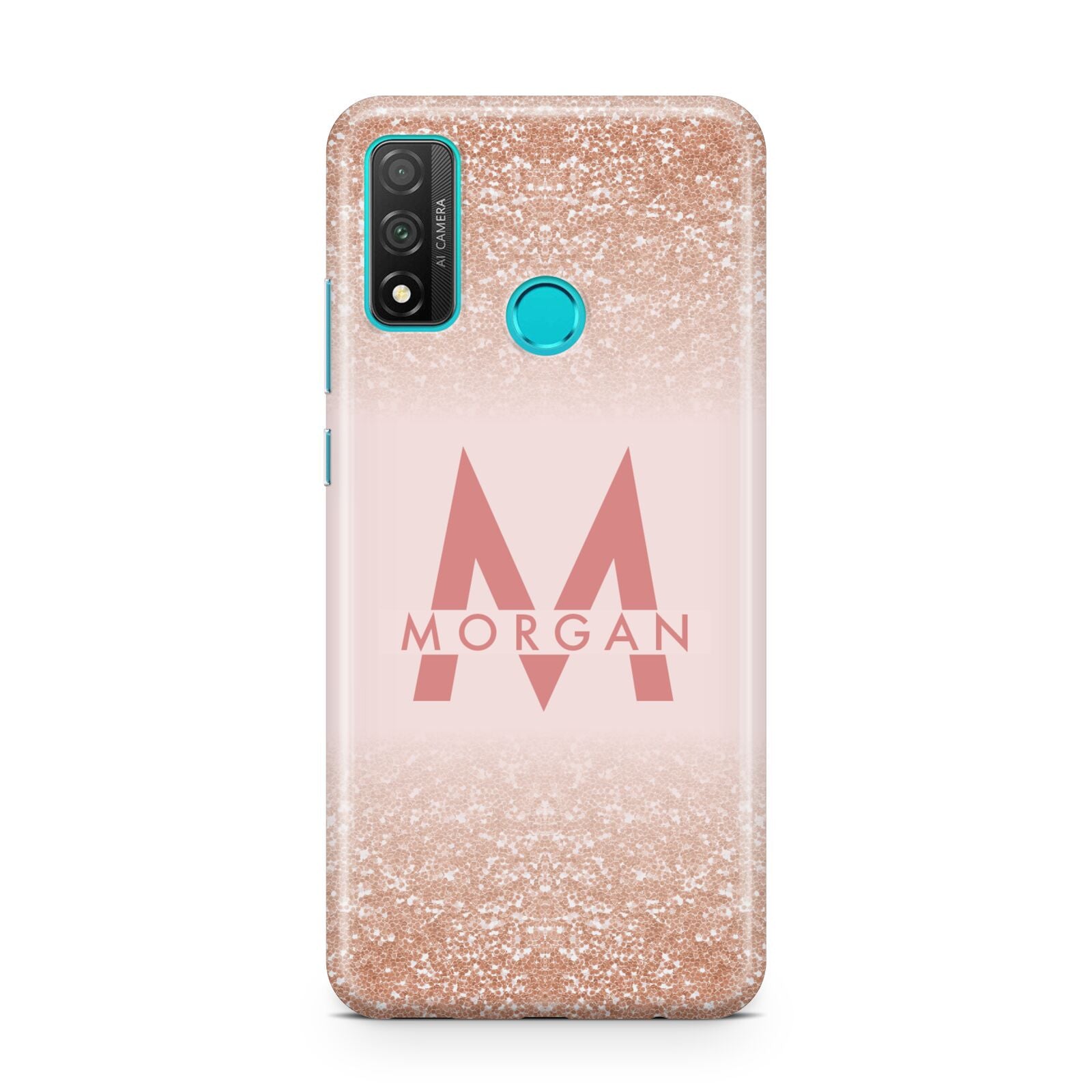 Personalised Printed Glitter Name Initials Huawei P Smart 2020