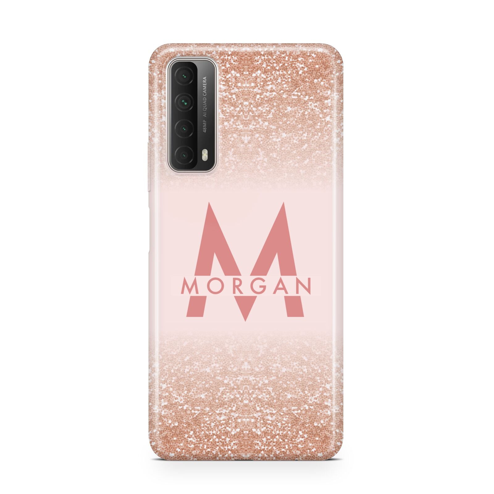 Personalised Printed Glitter Name Initials Huawei P Smart 2021