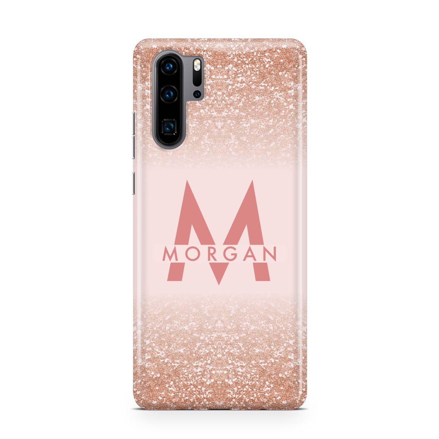 Personalised Printed Glitter Name Initials Huawei P30 Pro Phone Case