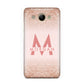 Personalised Printed Glitter Name Initials Huawei Y3 2017