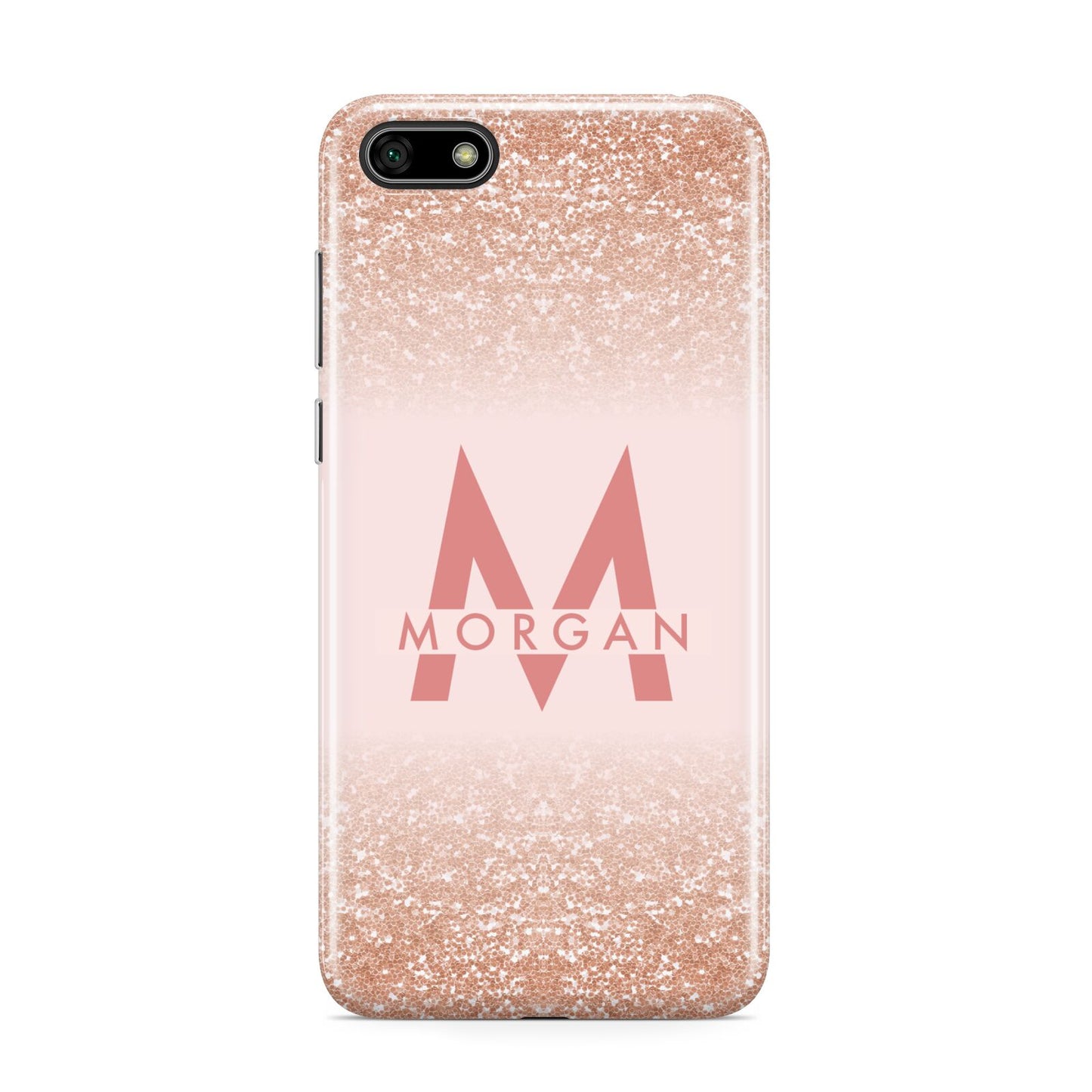 Personalised Printed Glitter Name Initials Huawei Y5 Prime 2018 Phone Case