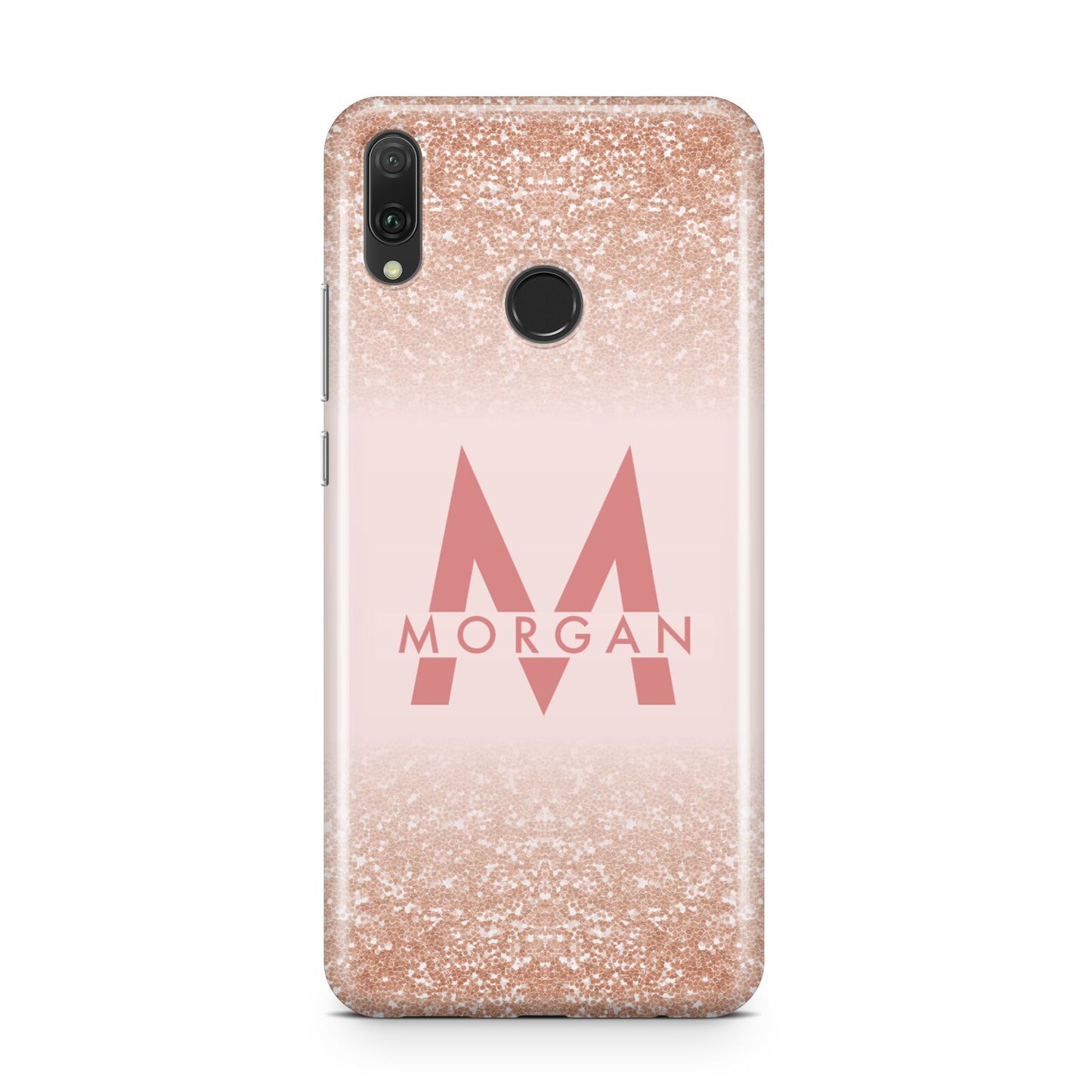 Personalised Printed Glitter Name Initials Huawei Y9 2019