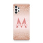 Personalised Printed Glitter Name Initials Samsung A32 5G Case