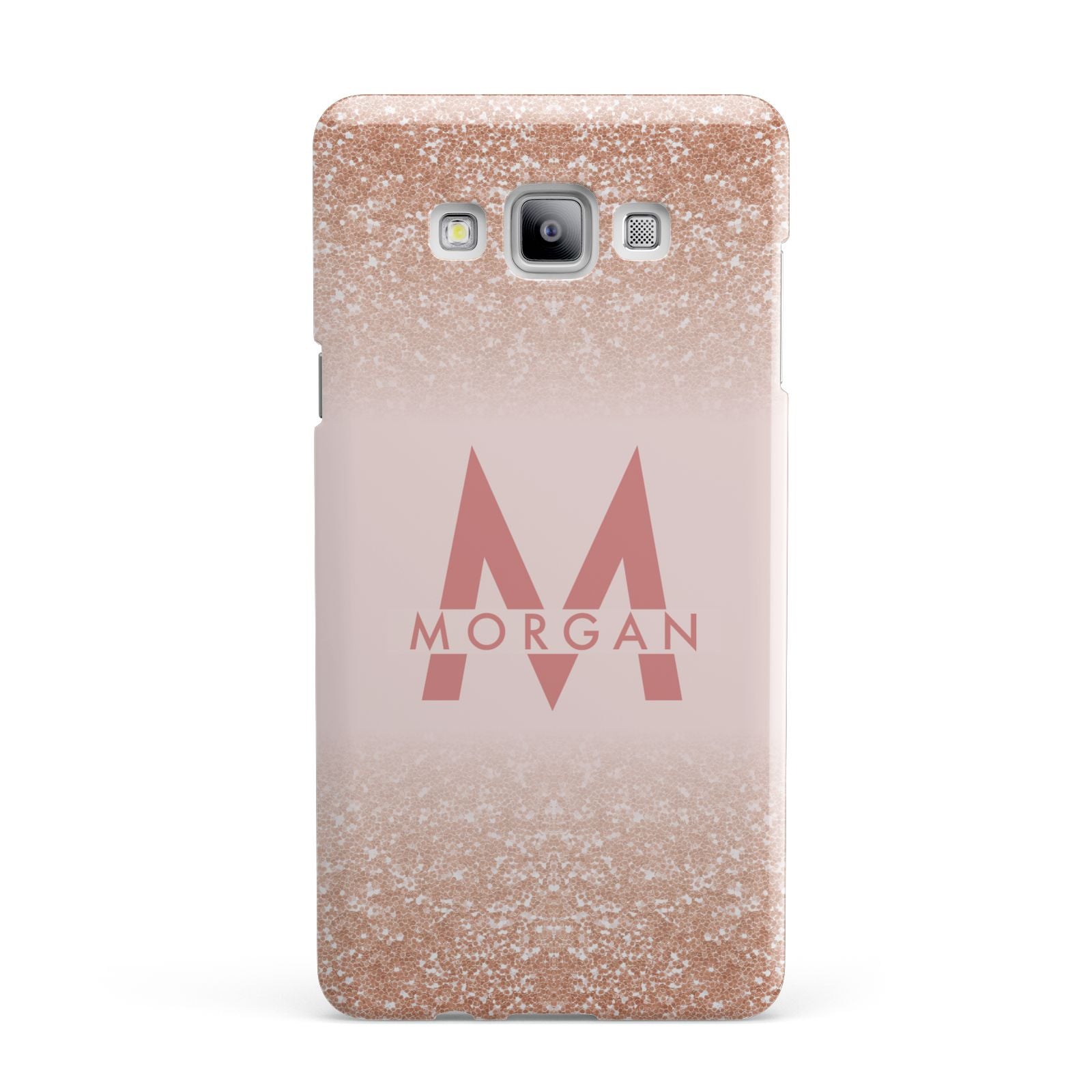Personalised Printed Glitter Name Initials Samsung Galaxy A7 2015 Case