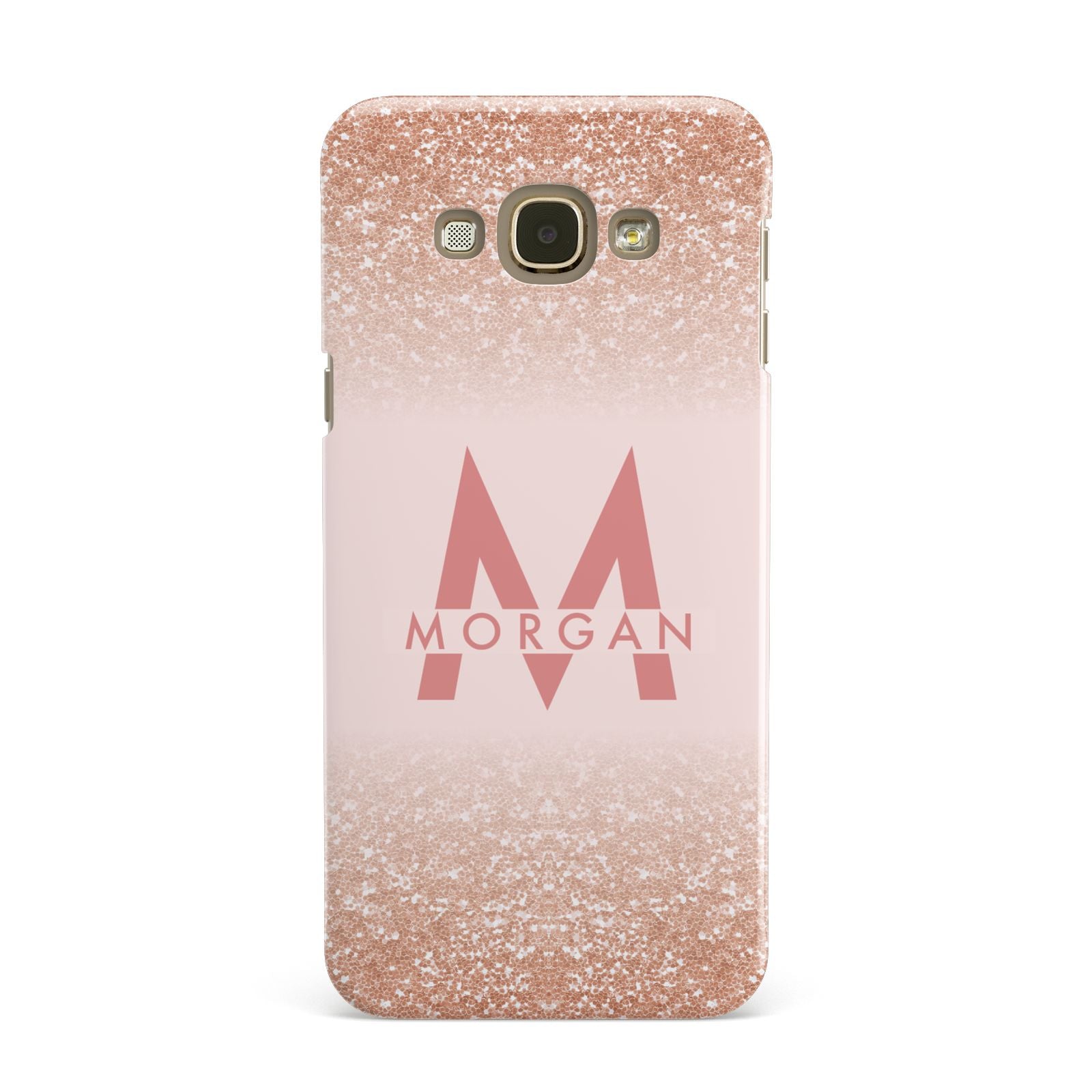 Personalised Printed Glitter Name Initials Samsung Galaxy A8 Case