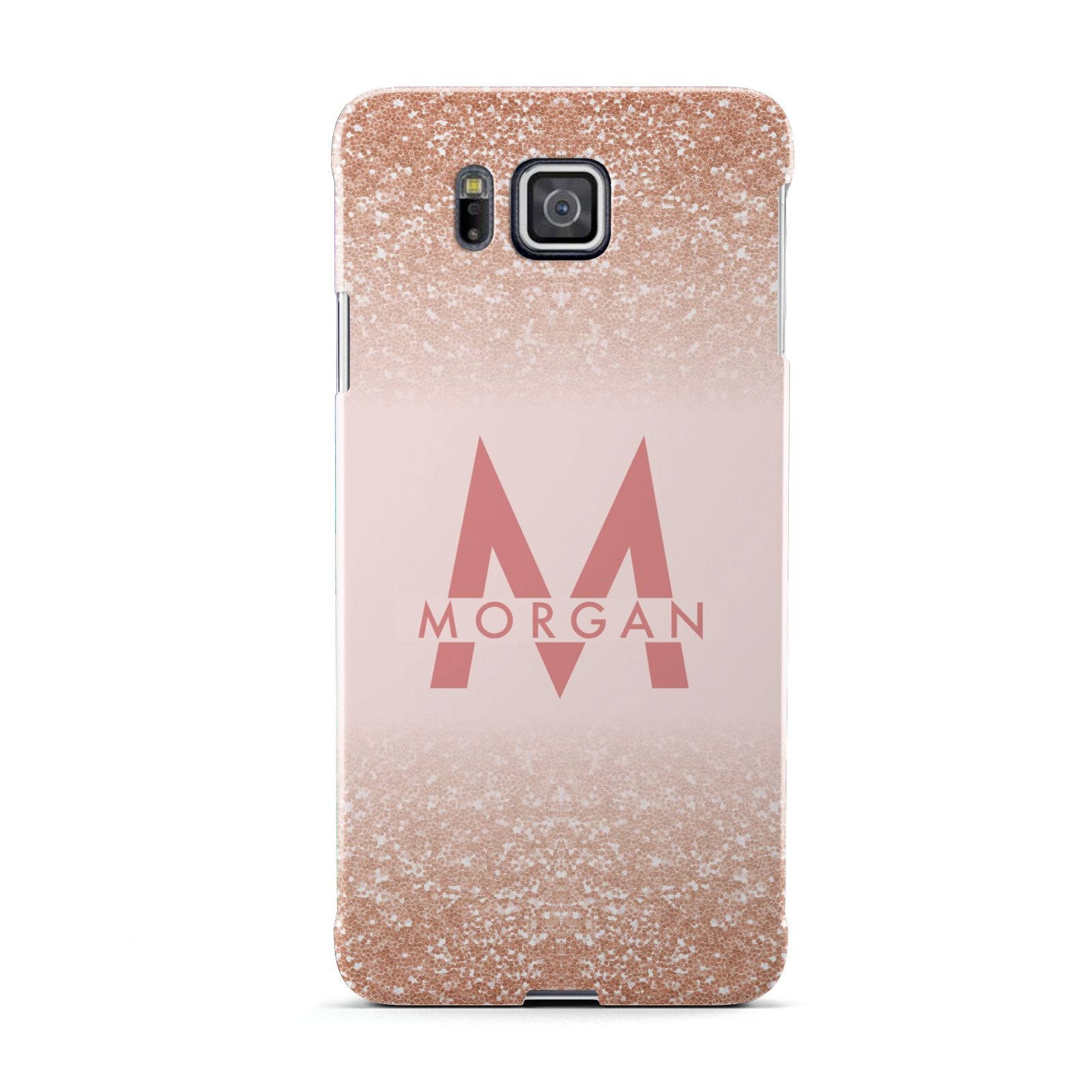 Personalised Printed Glitter Name Initials Samsung Galaxy Alpha Case