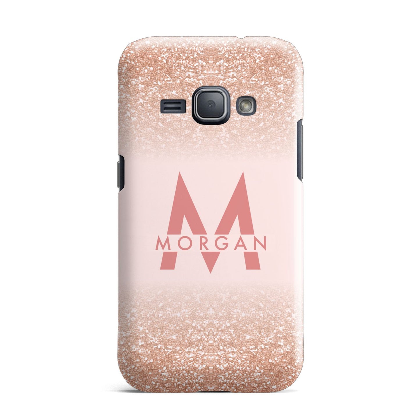 Personalised Printed Glitter Name Initials Samsung Galaxy J1 2016 Case