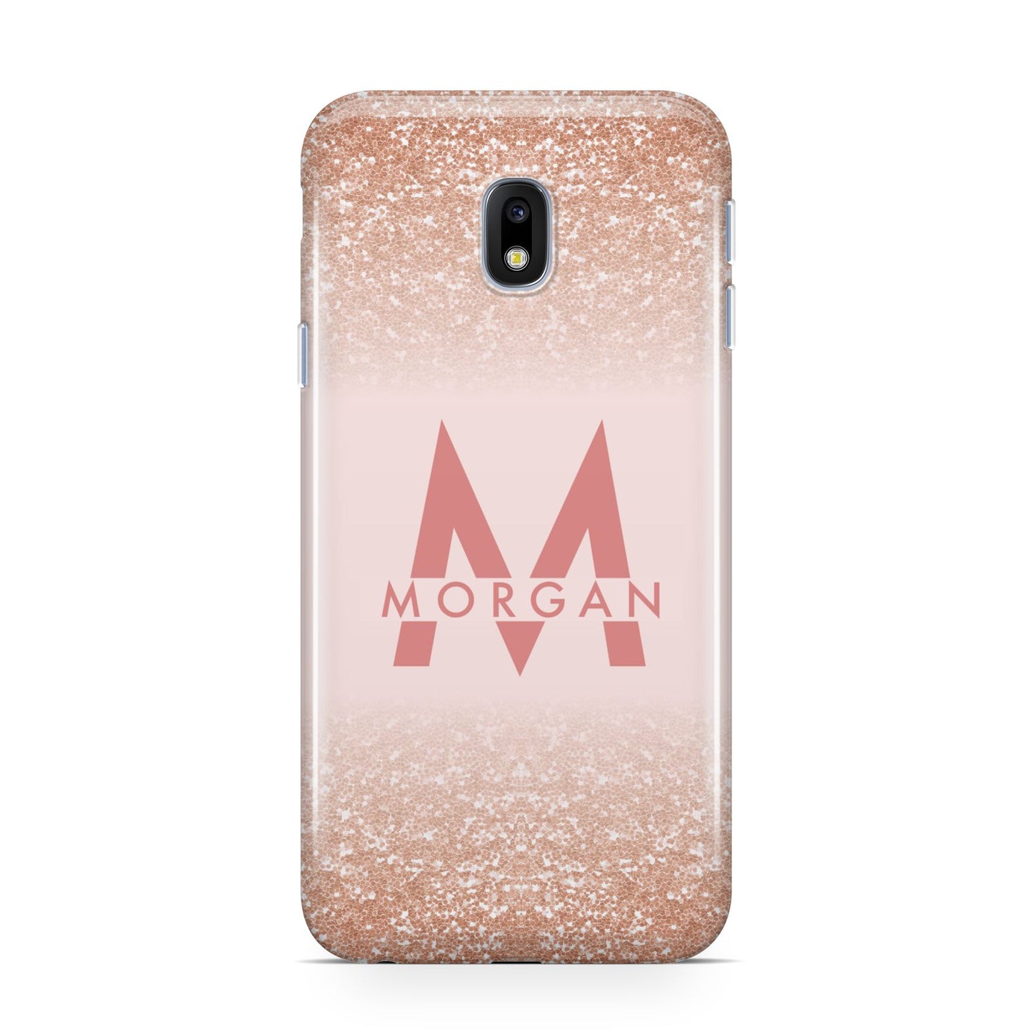 Personalised Printed Glitter Name Initials Samsung Galaxy J3 2017 Case