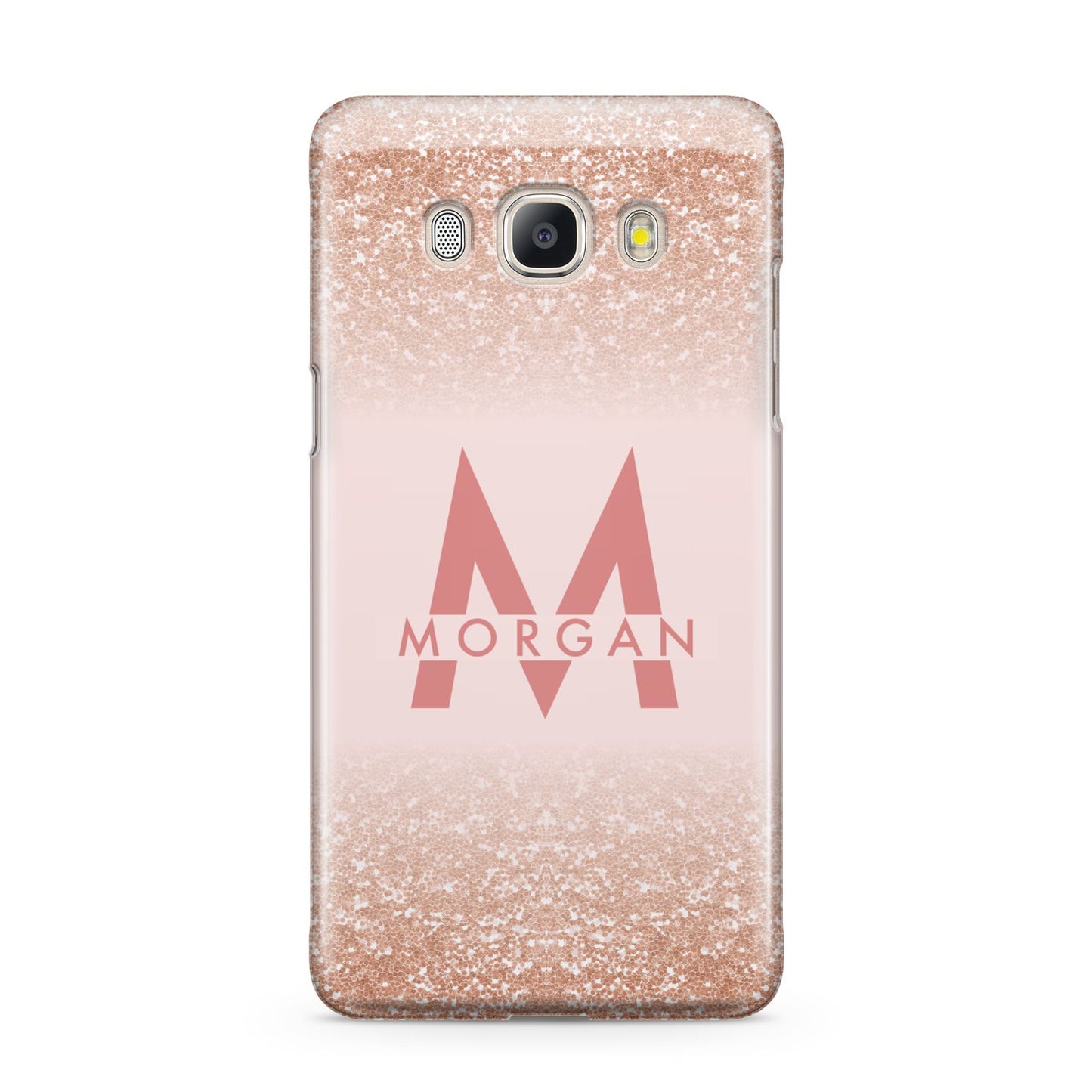 Personalised Printed Glitter Name Initials Samsung Galaxy J5 2016 Case