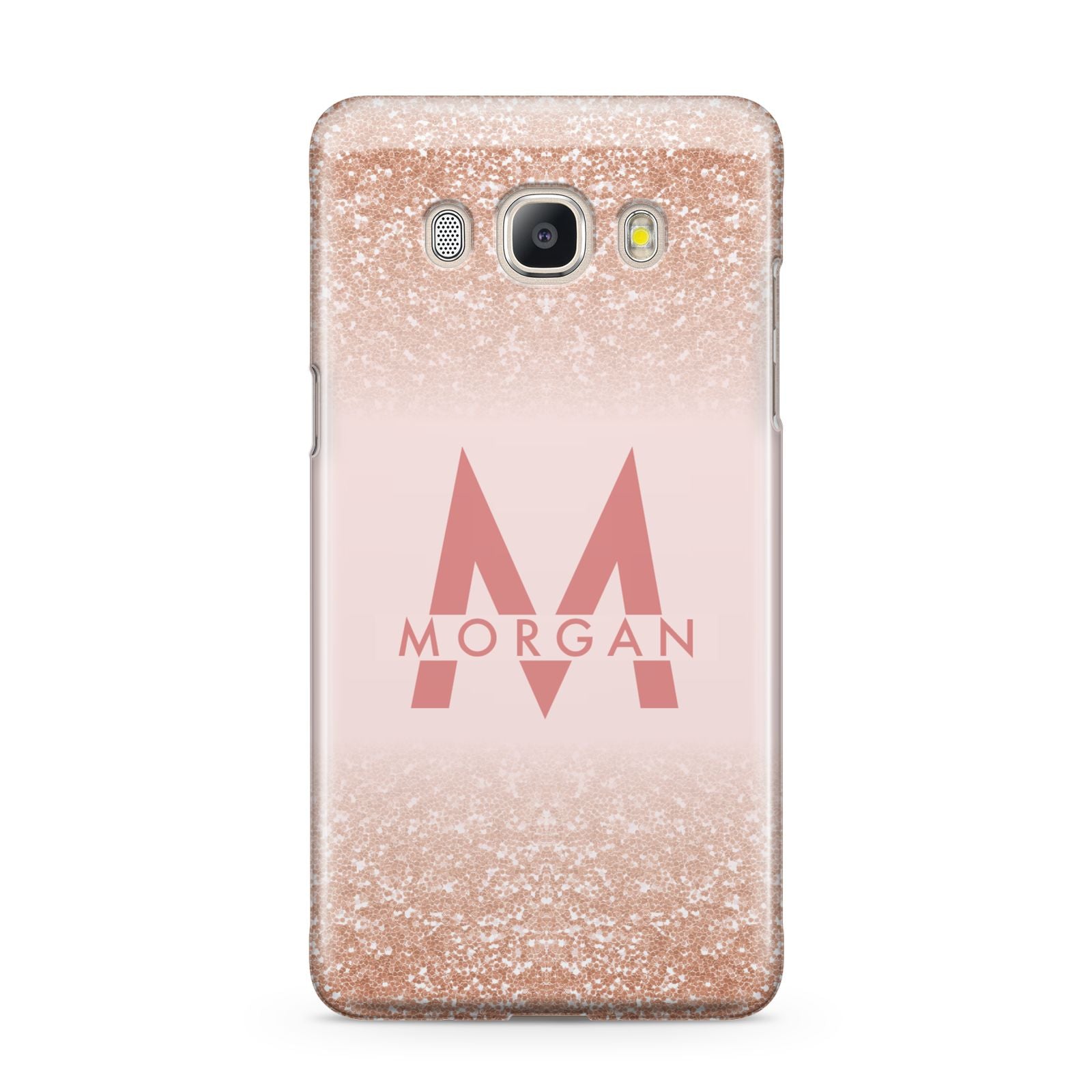 Personalised Printed Glitter Name Initials Samsung Galaxy J5 2016 Case