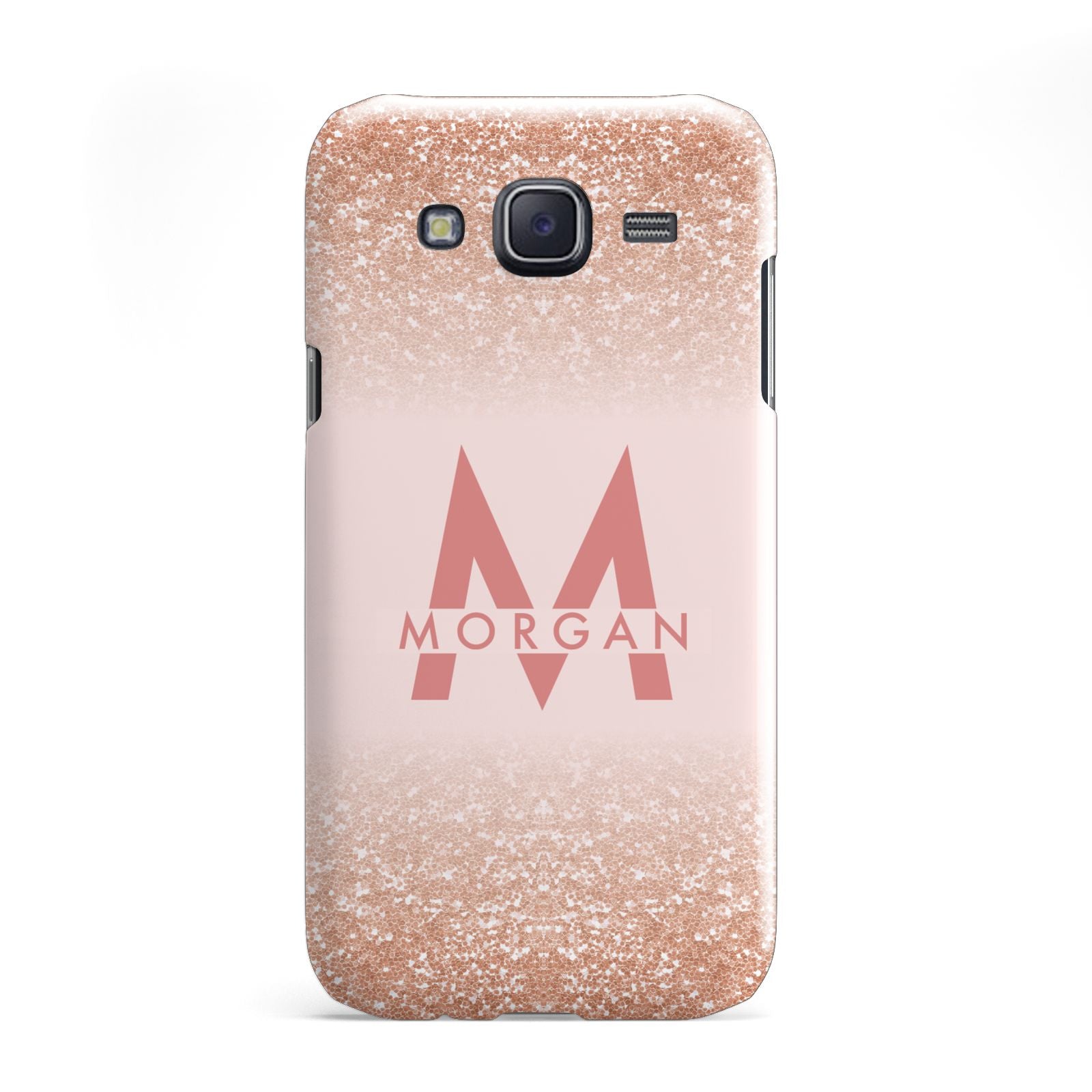 Personalised Printed Glitter Name Initials Samsung Galaxy J5 Case