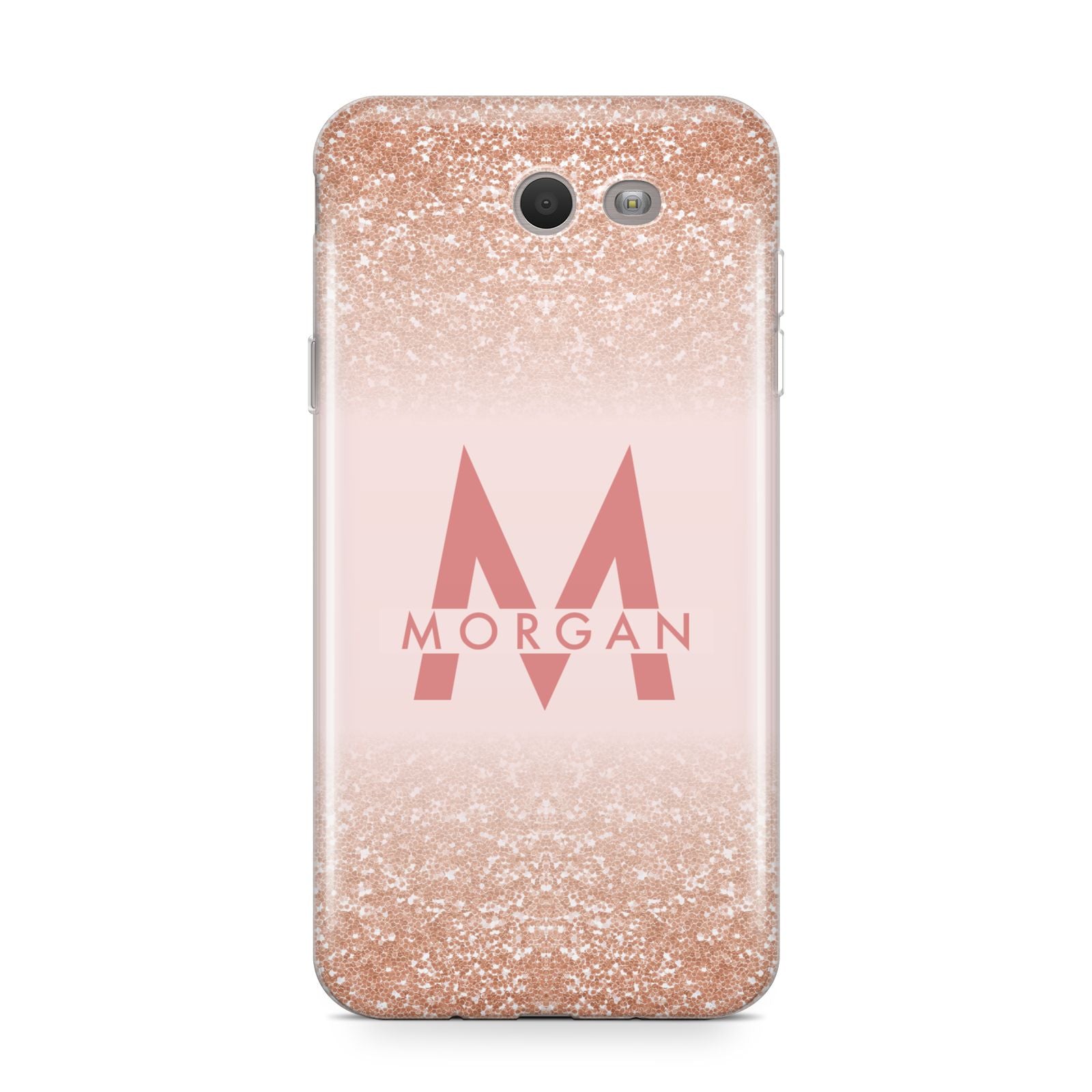 Personalised Printed Glitter Name Initials Samsung Galaxy J7 2017 Case