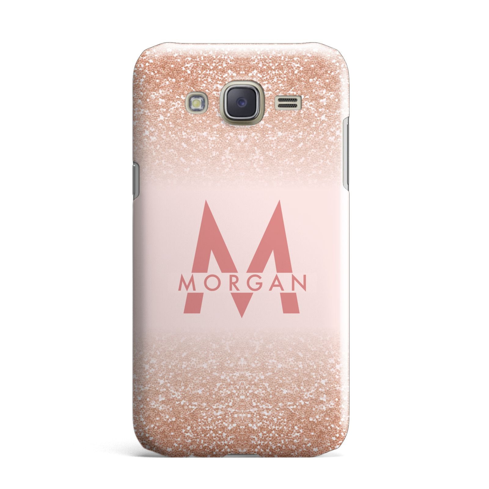 Personalised Printed Glitter Name Initials Samsung Galaxy J7 Case