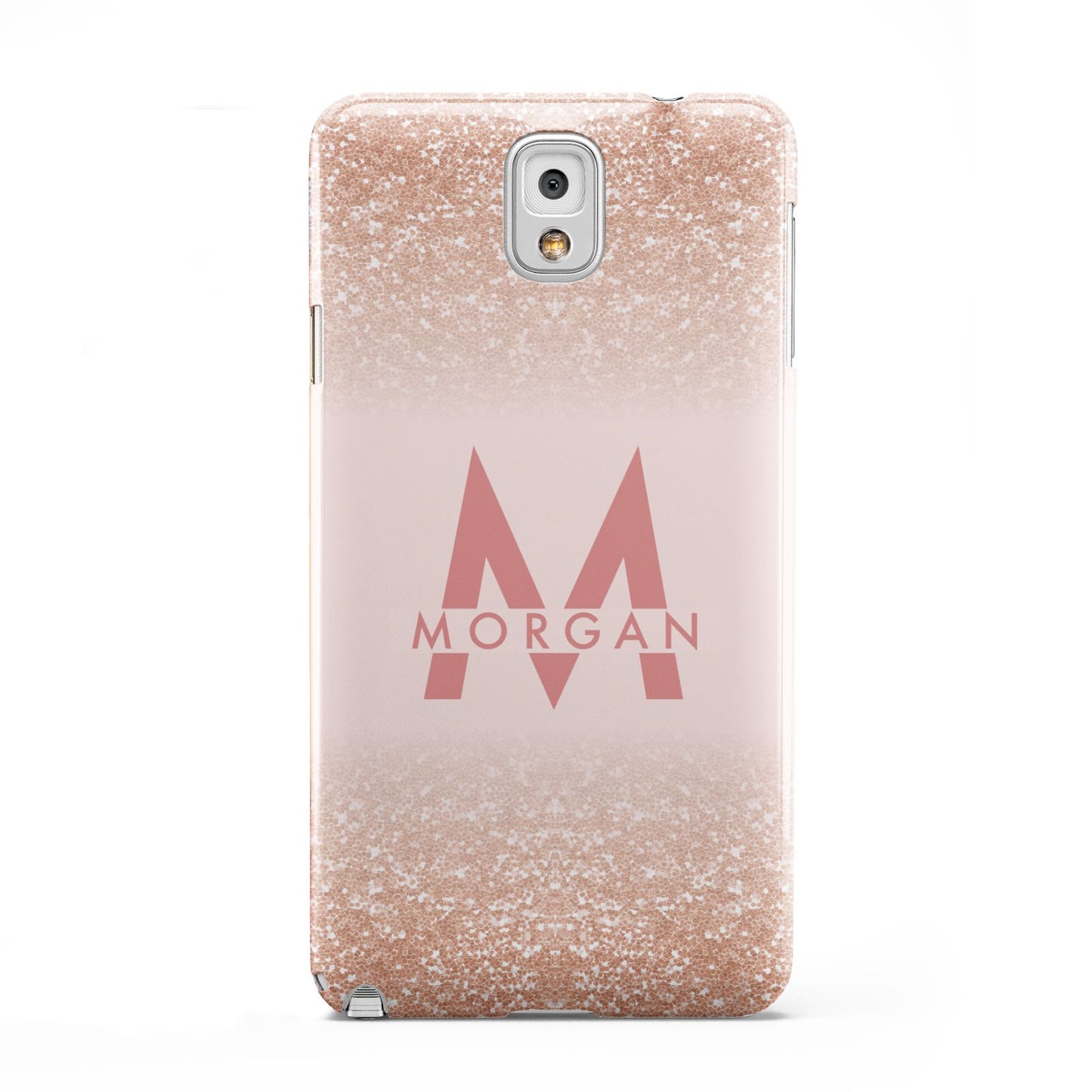 Personalised Printed Glitter Name Initials Samsung Galaxy Note 3 Case