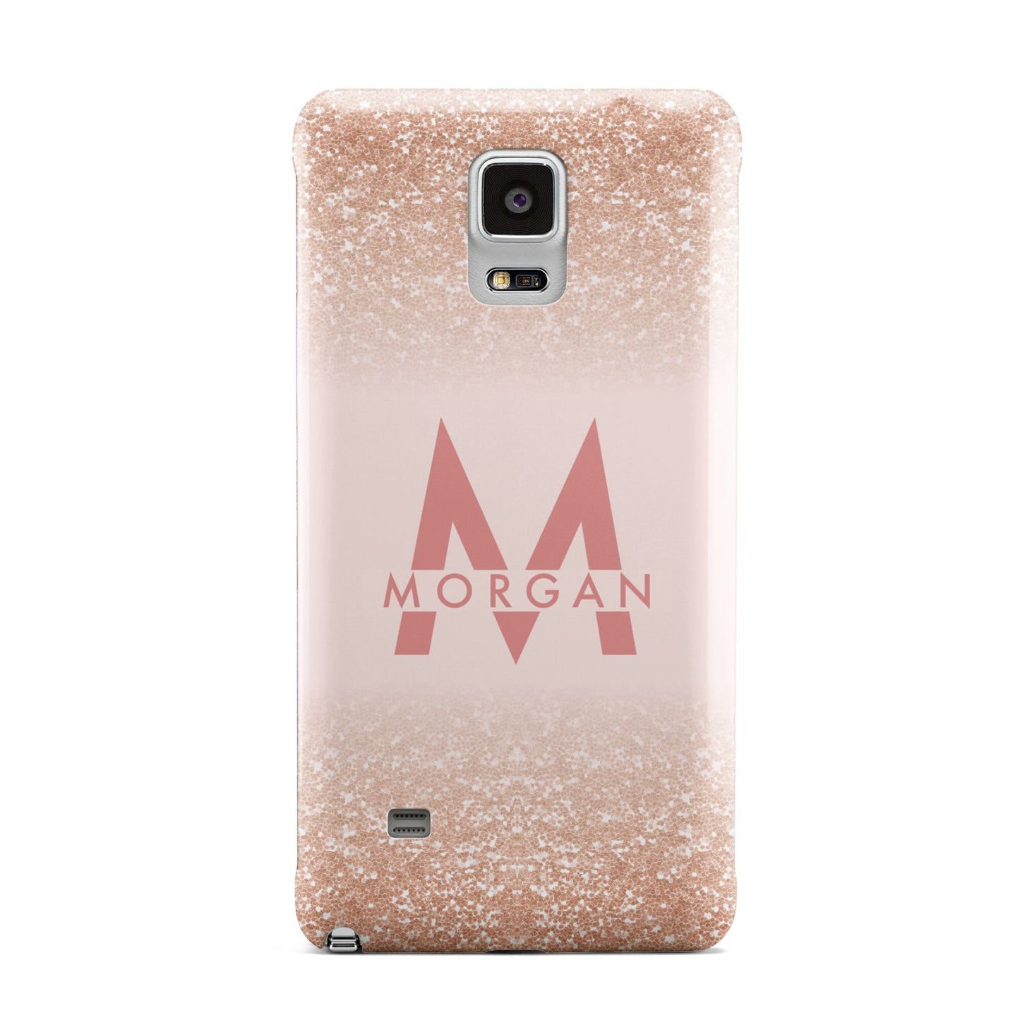 Personalised Printed Glitter Name Initials Samsung Galaxy Note 4 Case