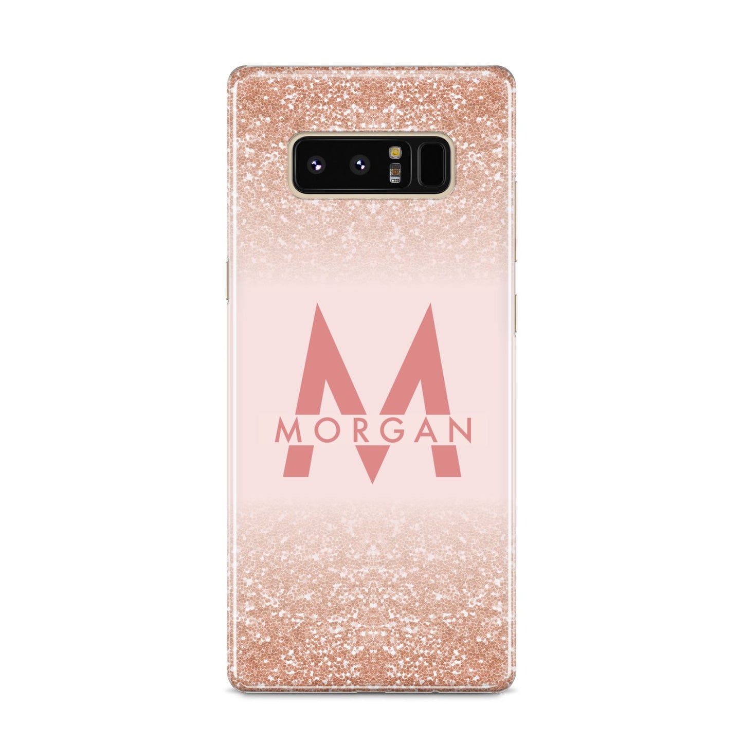 Personalised Printed Glitter Name Initials Samsung Galaxy S8 Case