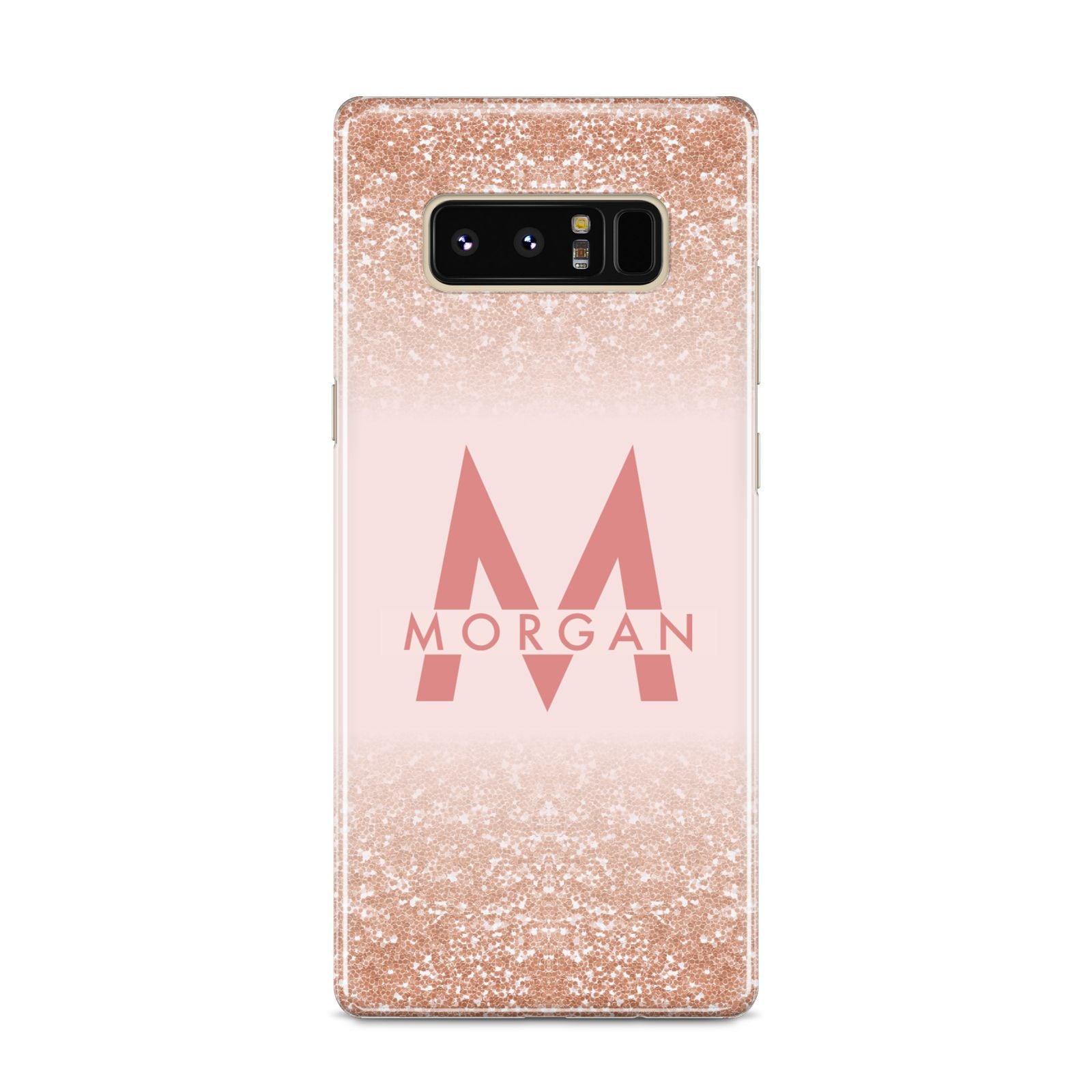 Personalised Printed Glitter Name Initials Samsung Galaxy S8 Case