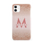 Personalised Printed Glitter Name Initials iPhone 11 3D Snap Case