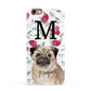 Personalised Pug Dog Apple iPhone 6 3D Snap Case