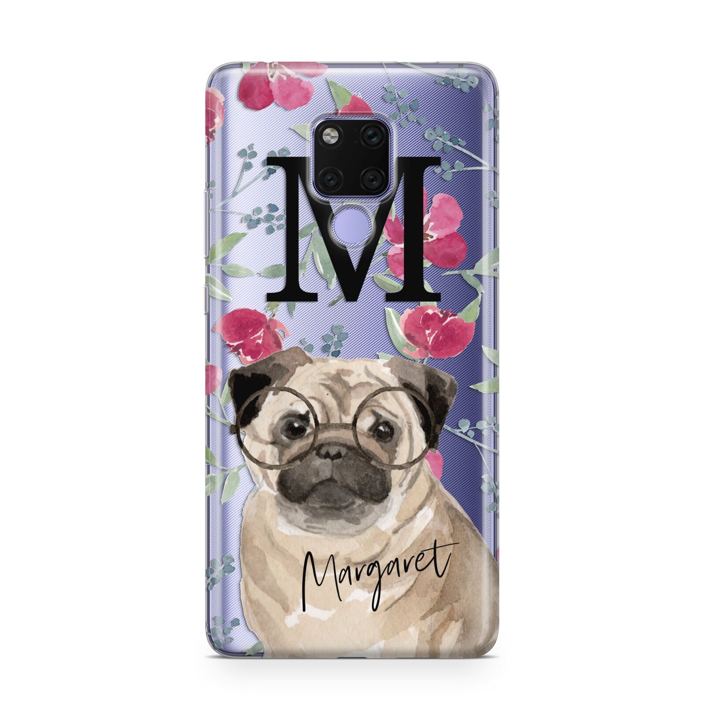 Personalised Pug Dog Huawei Mate 20X Phone Case