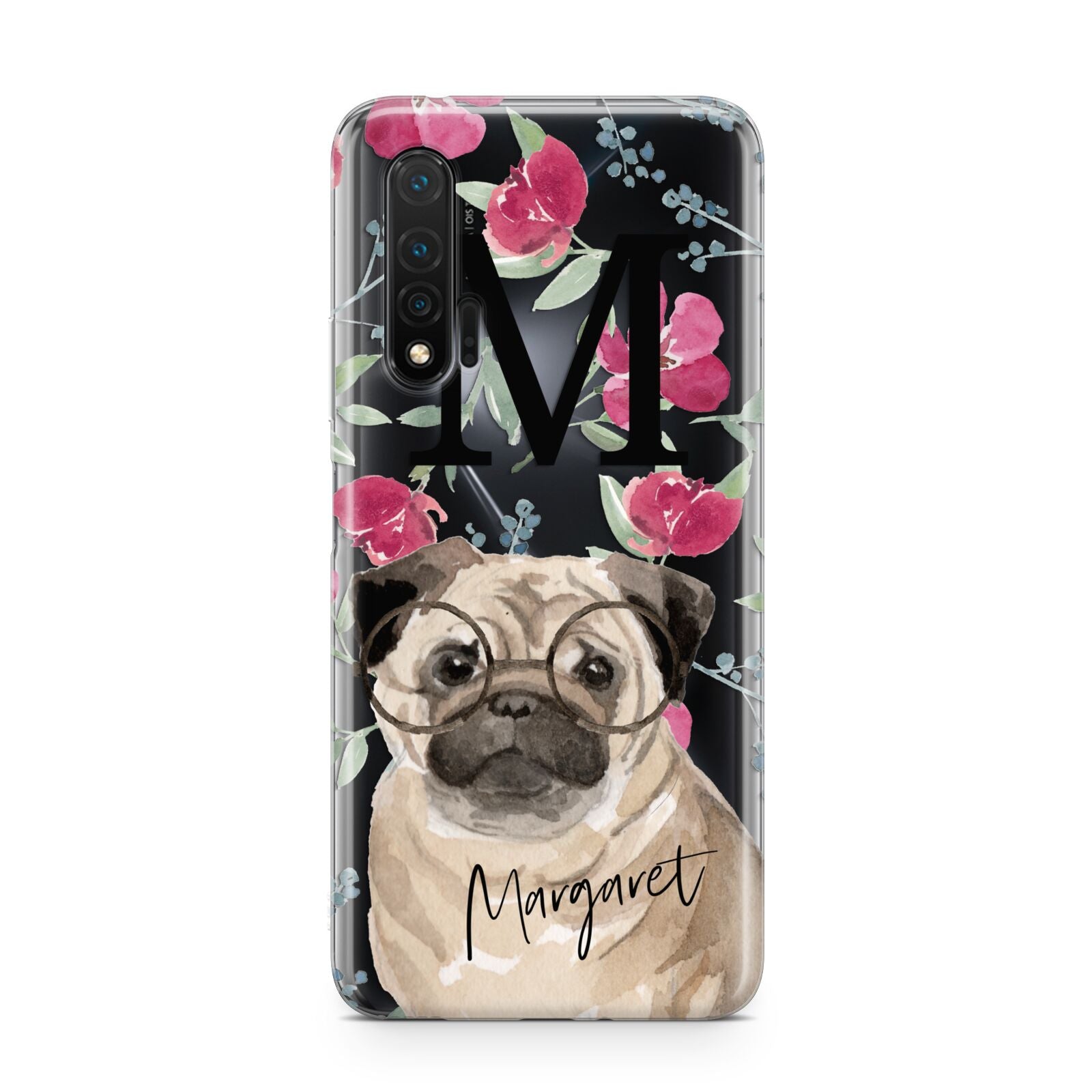 Personalised Pug Dog Huawei Nova 6 Phone Case