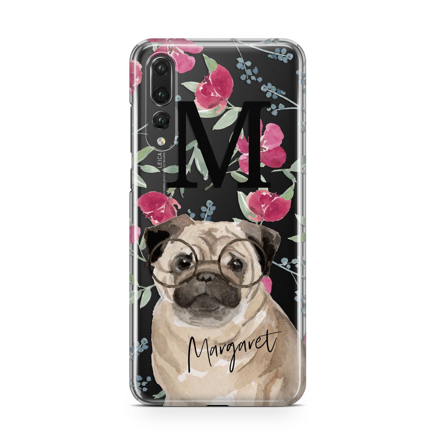 Personalised Pug Dog Huawei P20 Pro Phone Case