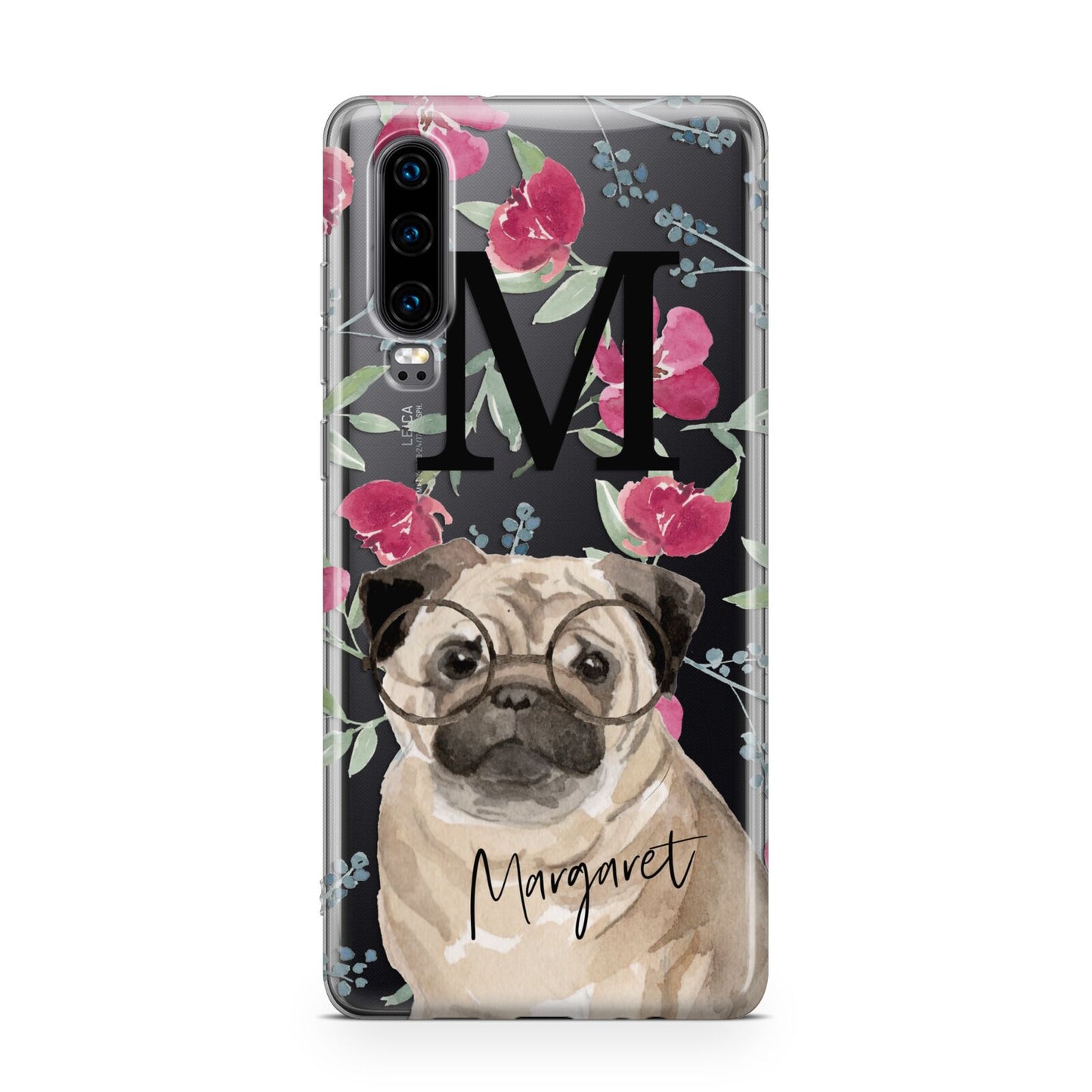 Personalised Pug Dog Huawei P30 Phone Case