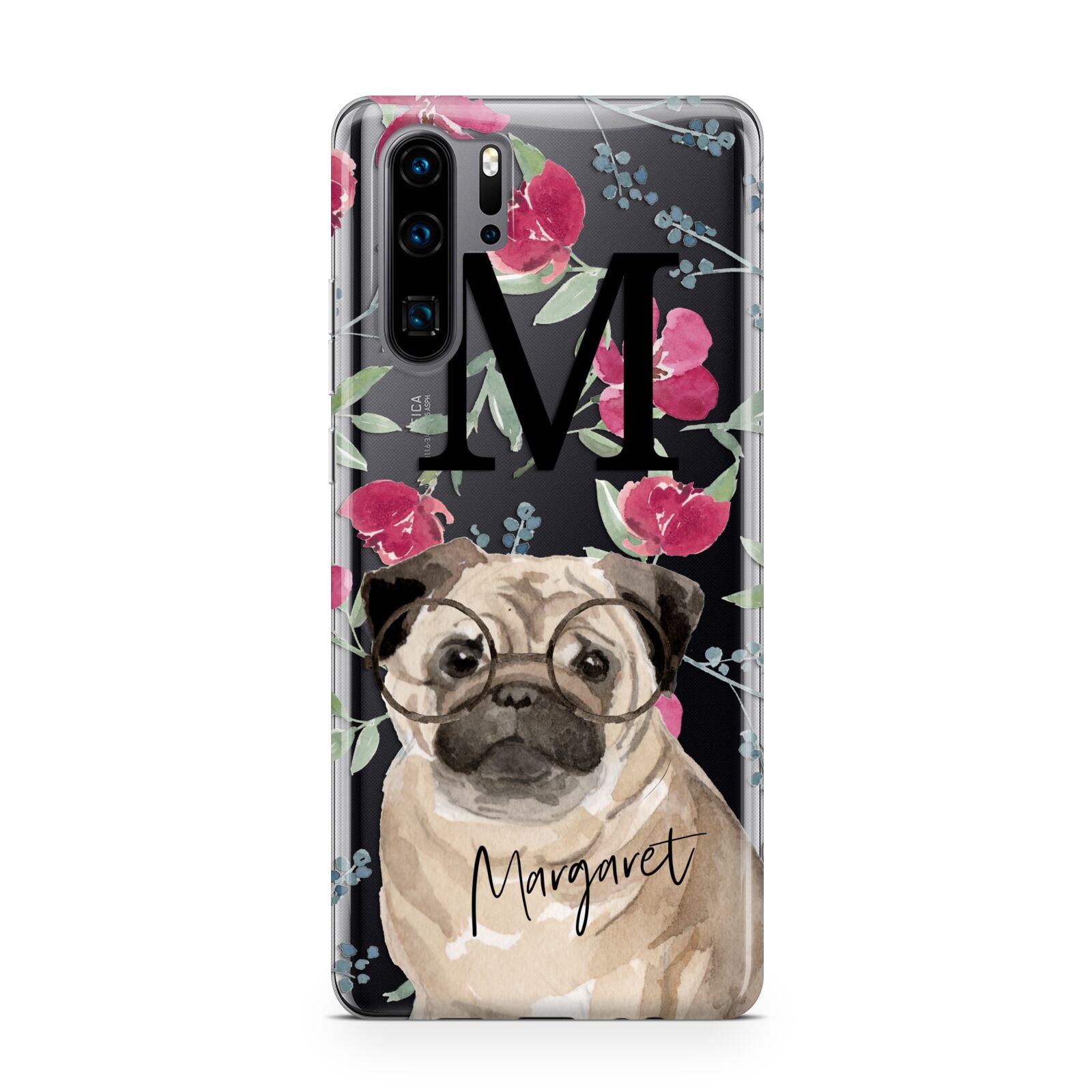 Personalised Pug Dog Huawei P30 Pro Phone Case