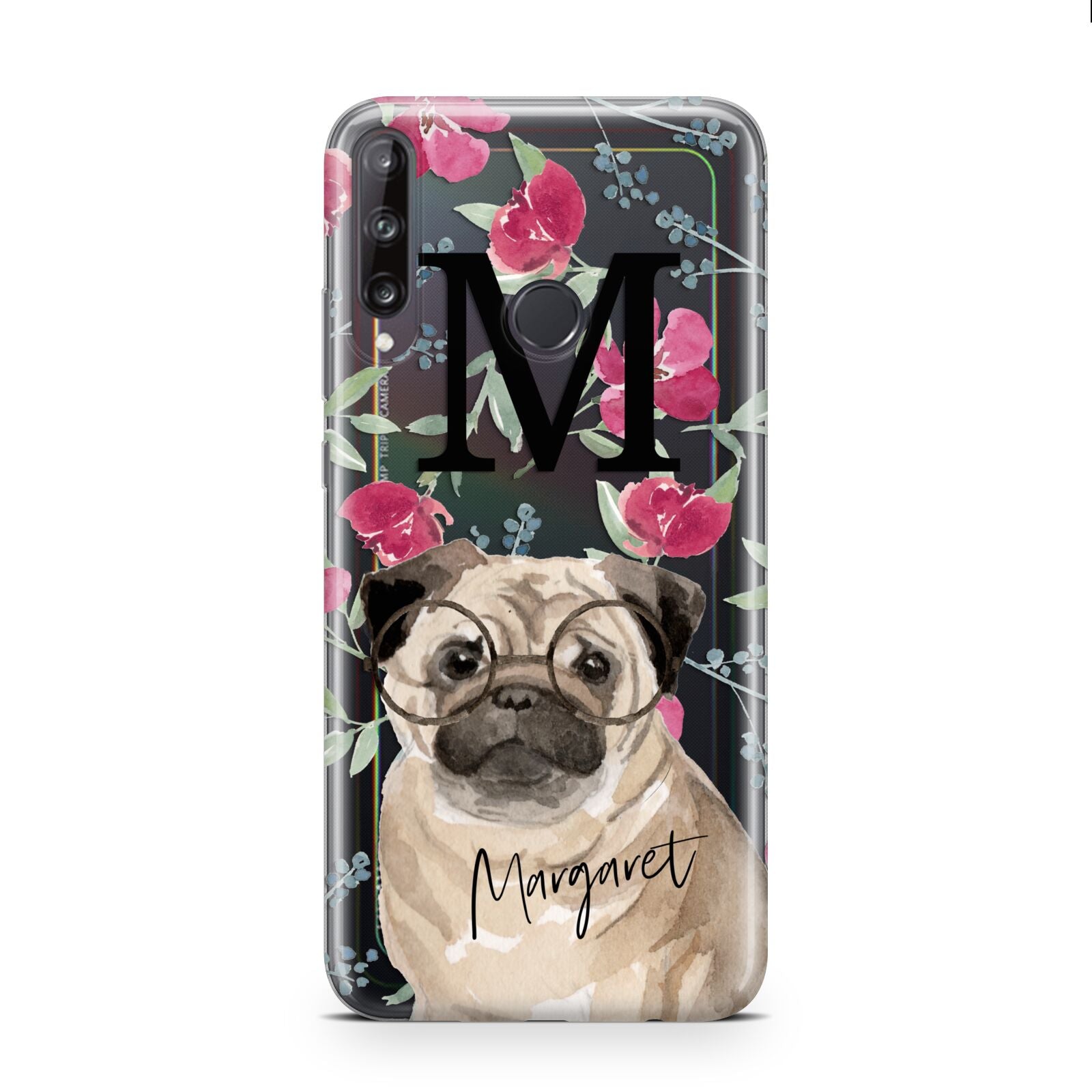 Personalised Pug Dog Huawei P40 Lite E Phone Case