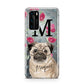 Personalised Pug Dog Huawei P40 Phone Case