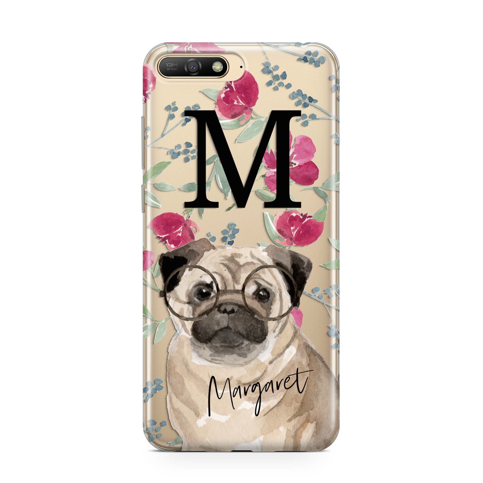 Personalised Pug Dog Huawei Y6 2018
